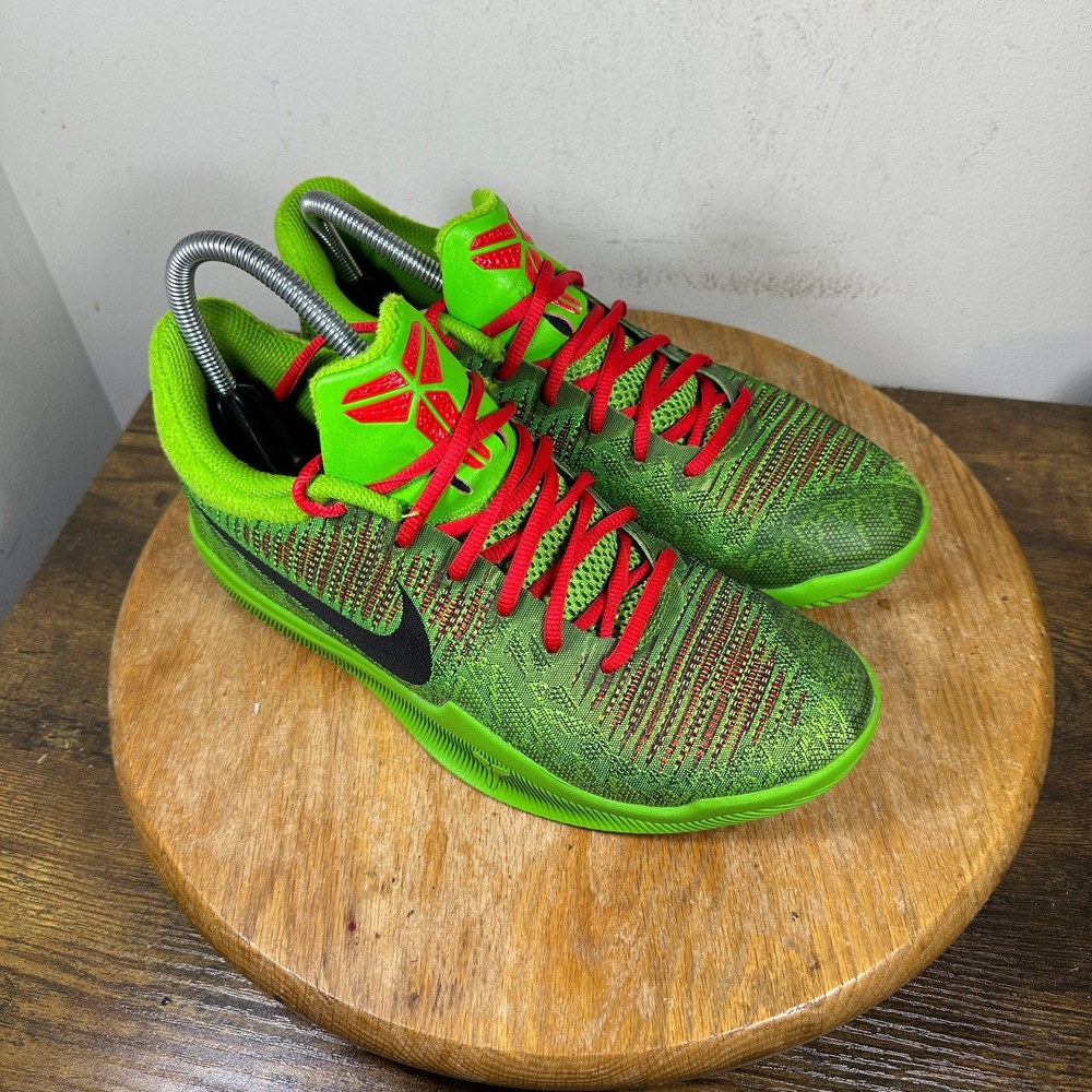 Nike Kobe Mamba Rage Grinch Electric Green Black 908974-300 Mens 7.5 Basketball